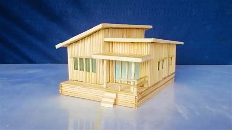 modern popsicle stick house designs